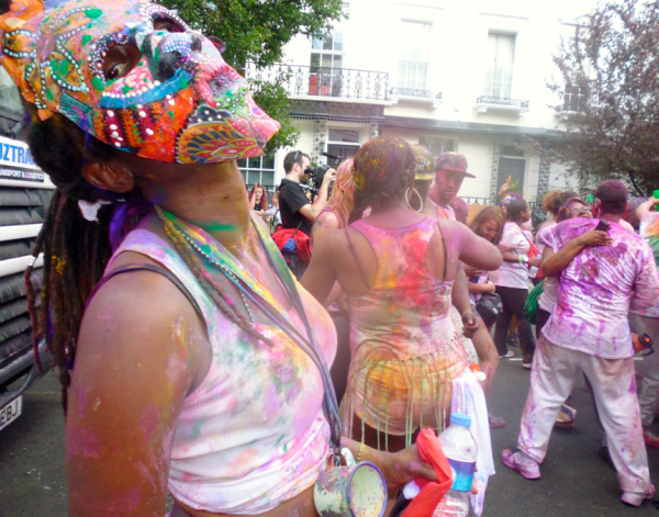 Notting Hill Carnival in 2013 Brianna McCarthy Maker + Mender mask.